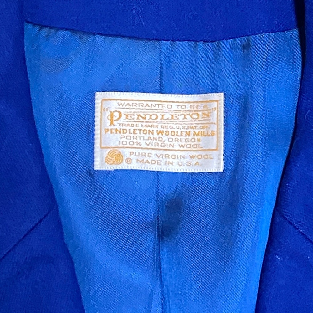 Pendleton Royal Blue Single-Button Tailored Blazer - image 4